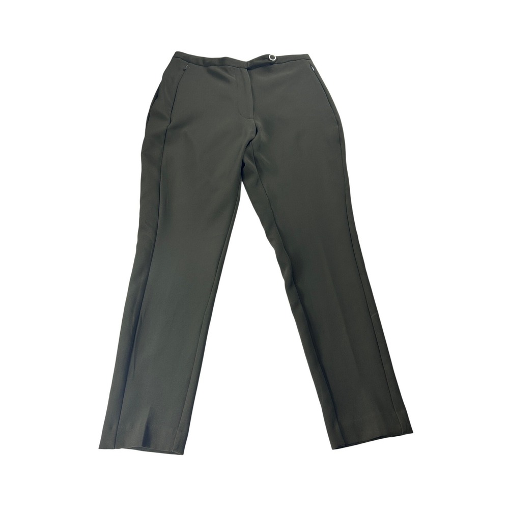 Worthington Slim Leg Dress Pants Womens Size 6 Rich Olive Green Stretch NEW